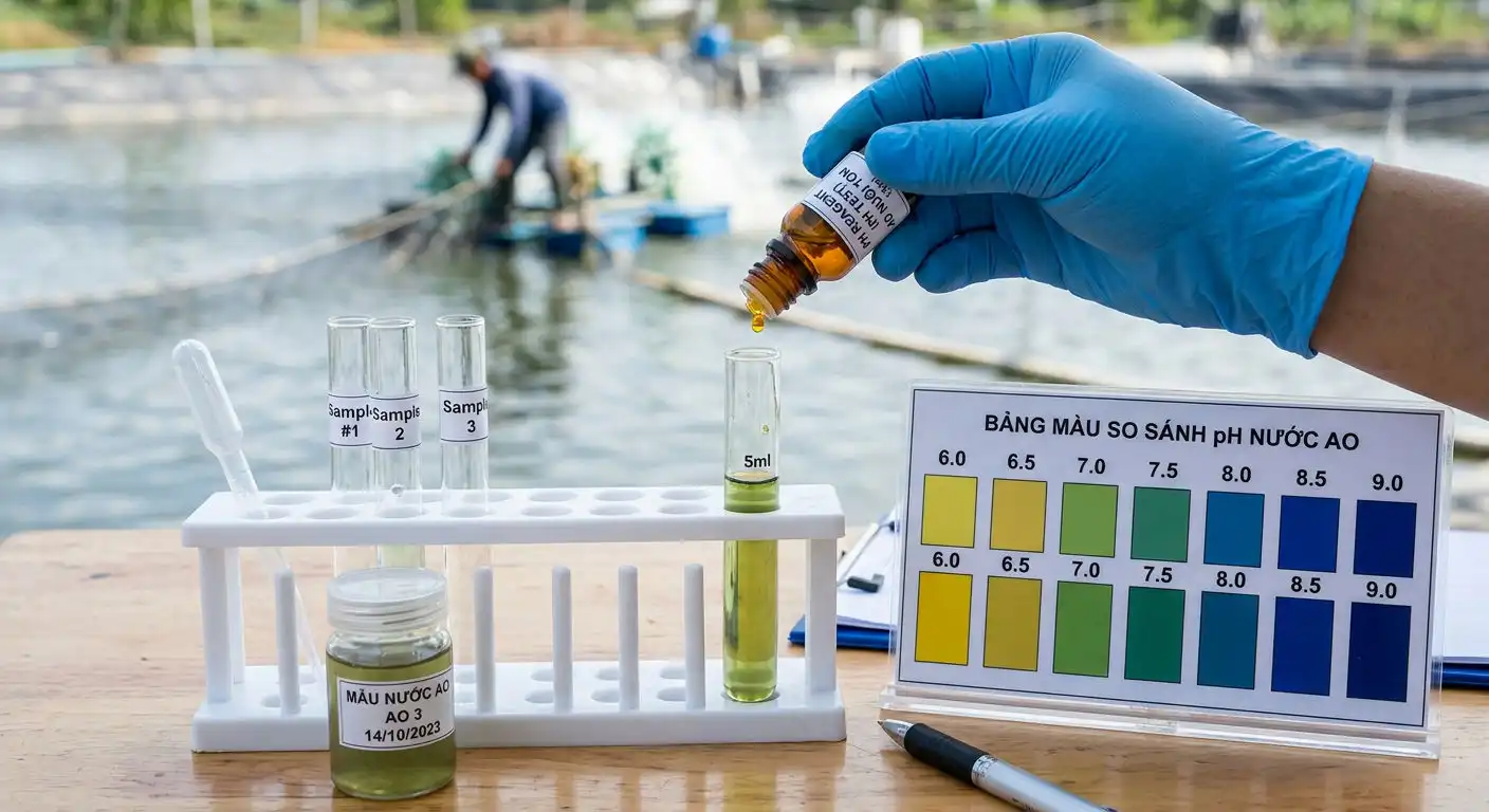 Bộ test pH nước ao nuôi tôm cá