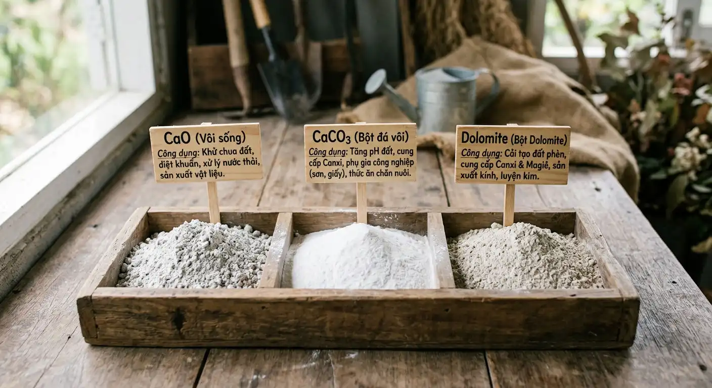 Các loại vôi thủy sản