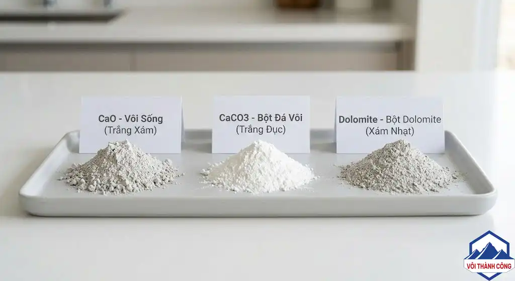 Các loại vôi trong nuôi tôm