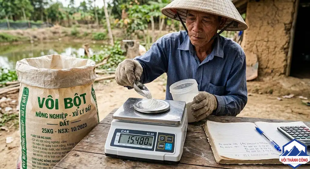 Đo lường liều lượng vôi