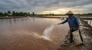 Bài viết hướng dẫn chi tiết 3 nguyên nhân chính gây nước ao đục (phù sa, tảo nở hoa, chất hữu cơ) và cách xử lý bằng vôi dolomite đúng kỹ thuật. Phân biệt các loại đục, hướng dẫn test cốc nước đơn giản, so sánh hiệu quả giữa dolomite, CaO và CaCO3. Kèm bảng liều lượng và câu chuyện thực tế từ anh Hậu (Cầu Ngang, Trà Vinh).