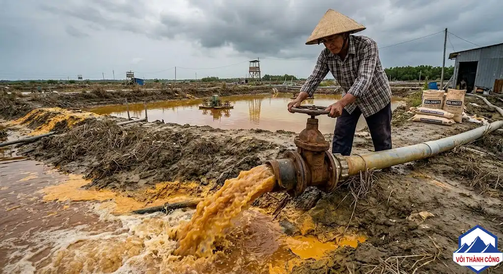 Hệ thống xả nước ao