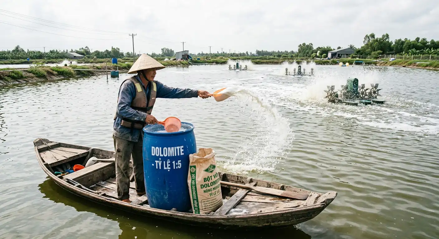 Kỹ thuật pha và tạt vôi dolomite