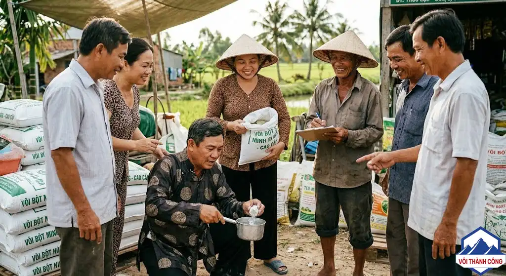 Kinh nghiệm mua vôi thủy sản