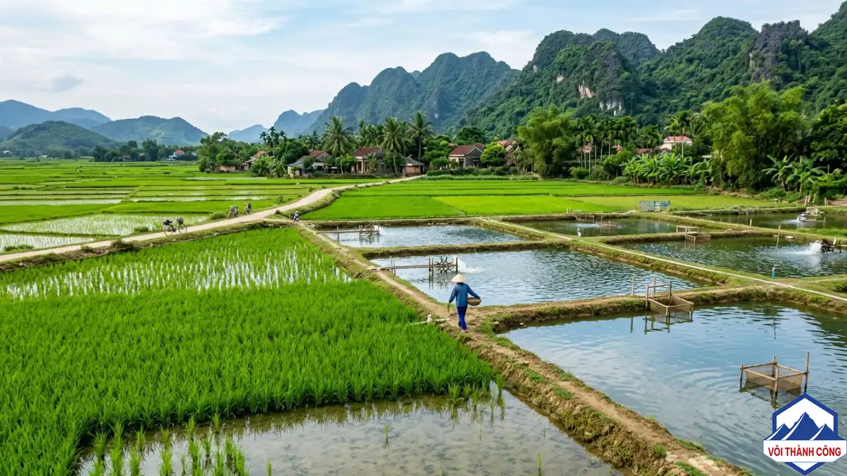 Biểu tượng mô hình tôm lúa