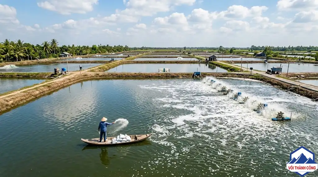 Mua vôi thủy sản giá rẻ nhất miền Tây