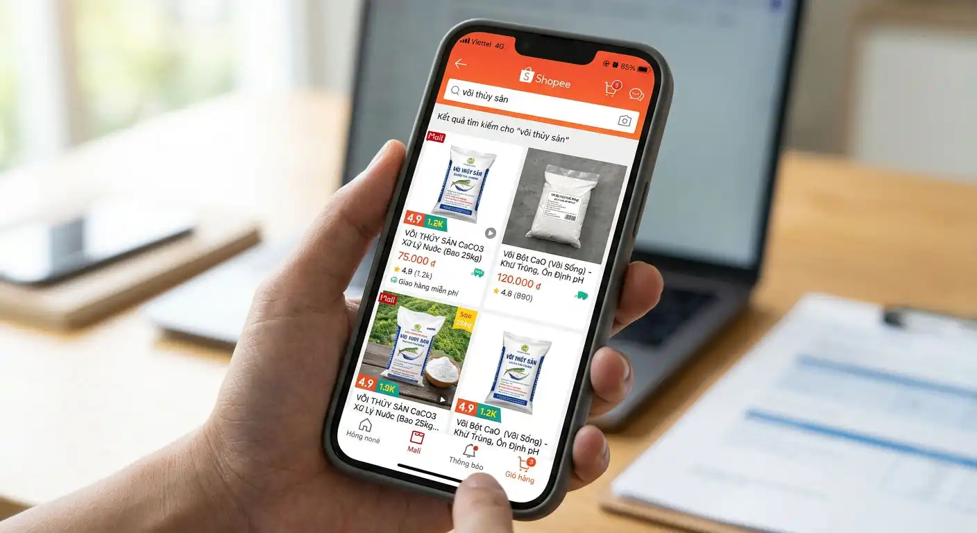 Mua vôi thủy sản online