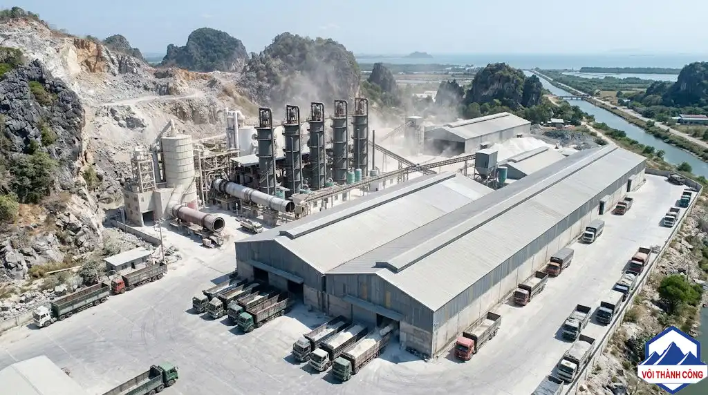 Nhà máy sản xuất vôi ở Kiên Giang