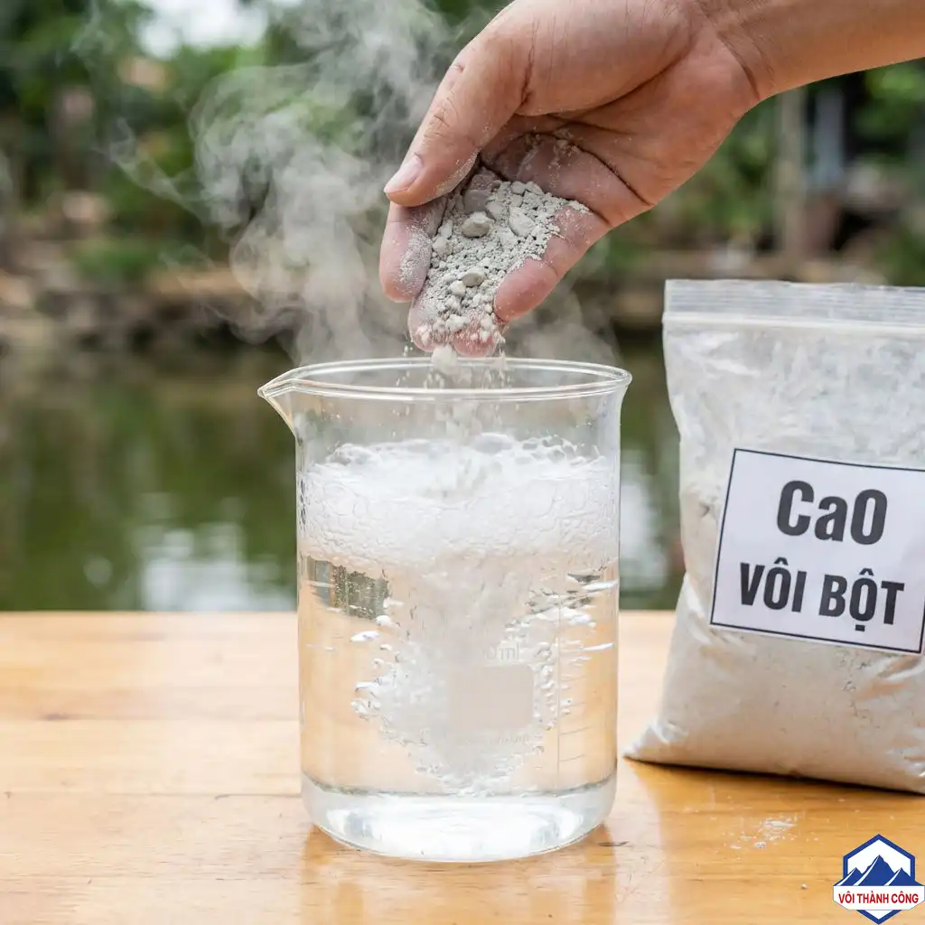 Test vôi bằng nước