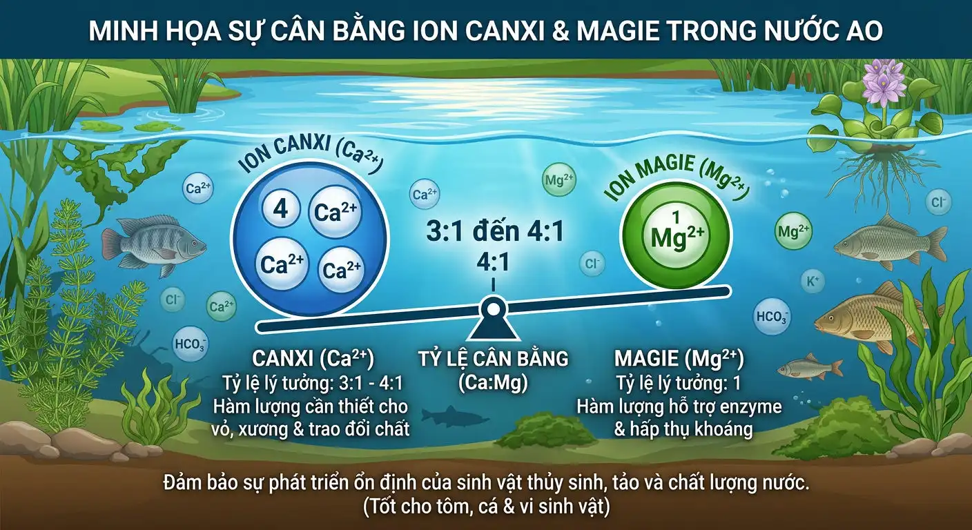 Cân bằng Ca Mg trong nước