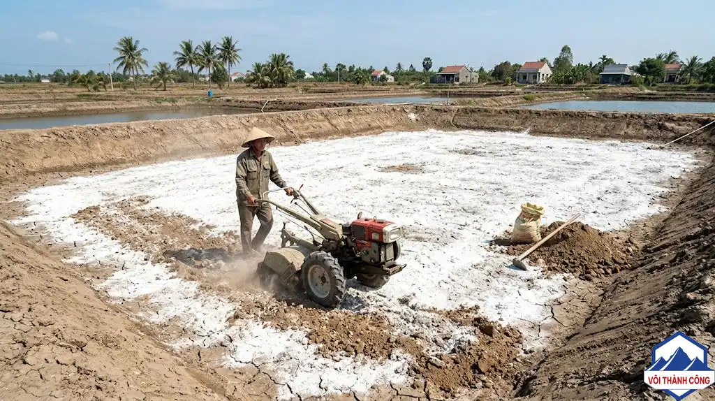 Máy cày xới đáy ao