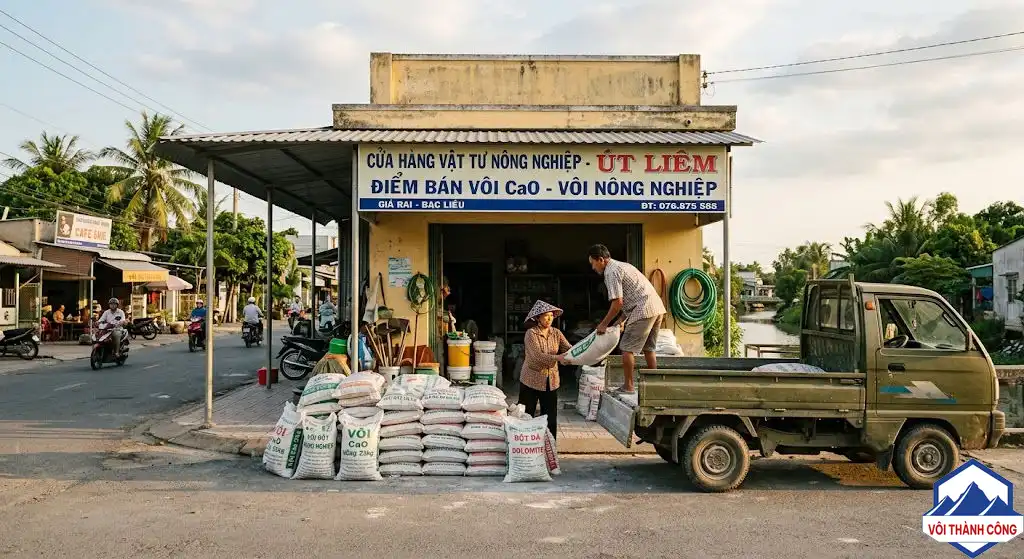 Đại lý vôi tại huyện Giá Rai, Bạc Liêu