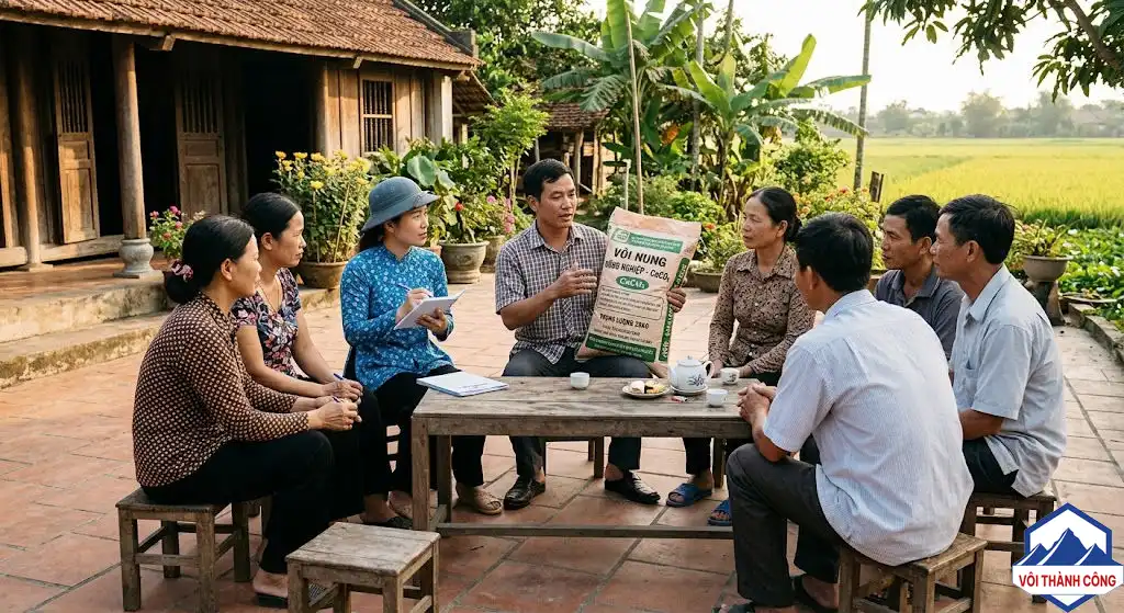 Giải đáp thắc mắc đại lý vôi