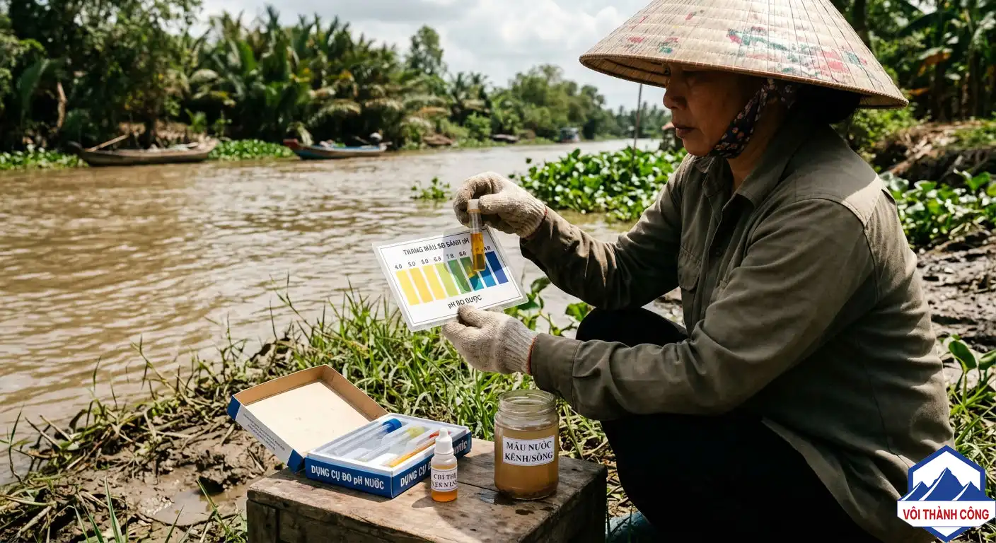 Kiểm tra pH nước trong phòng thí nghiệm